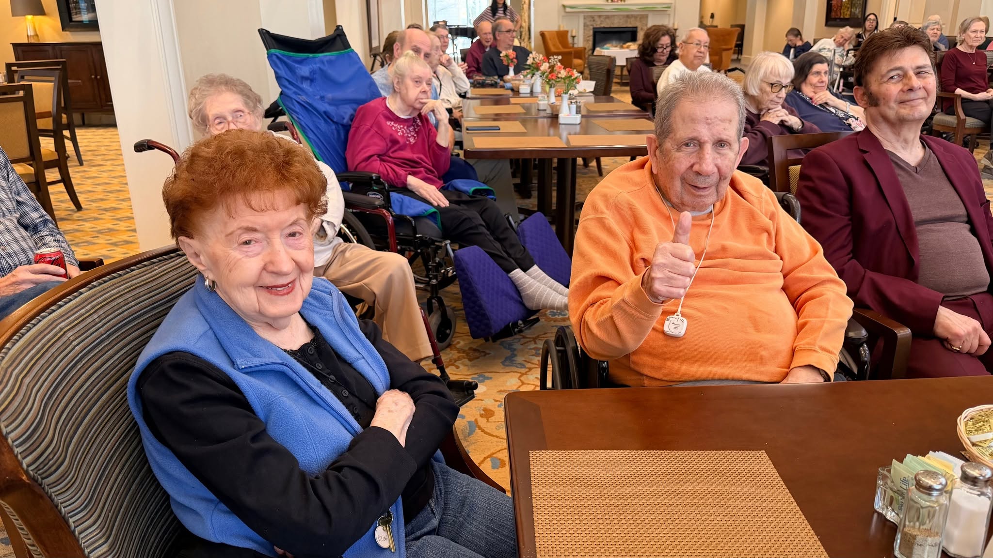 Residents gathered for an afternoon program
